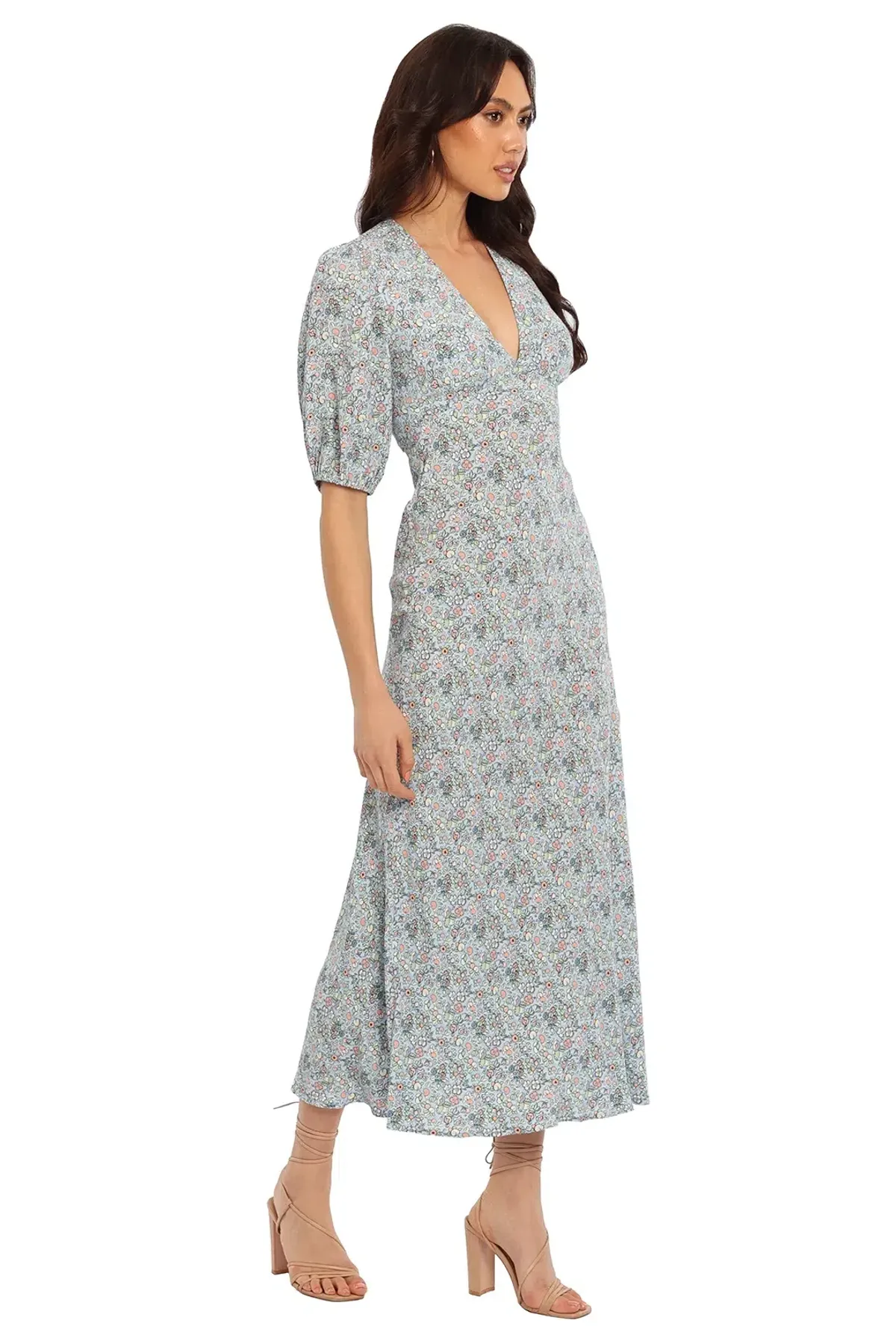 Rixo London Steph Midi Dress Floral Size 14 - Image 2