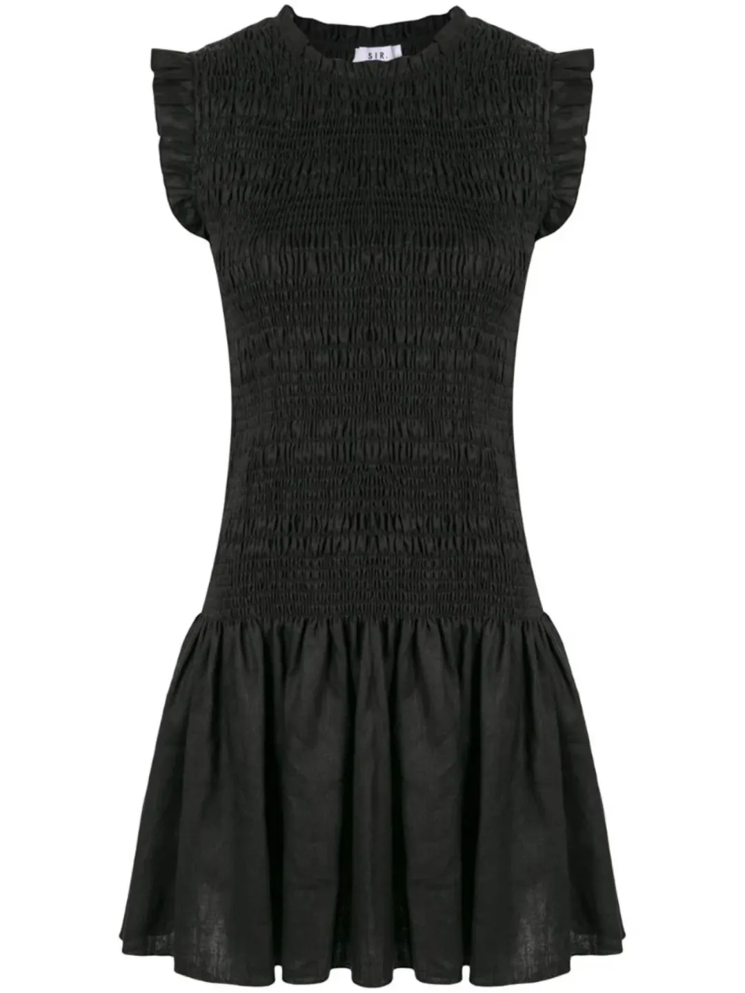 Sir The Label Emile Ruched Mini Dress Black Size 3 / AU 12 for rent on The Volte - main image