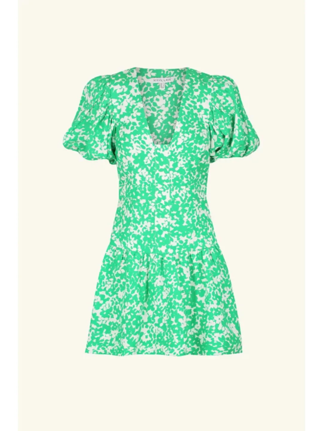Shona Joy Plunged Short Sleeve Mini Dress Arosa Size AU 10  for rent on The Volte - main image