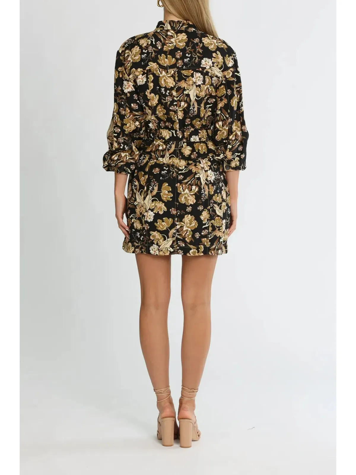 Shona Joy Palermo Panelled Mini Dress in Multi Size AU 14 - Image 3