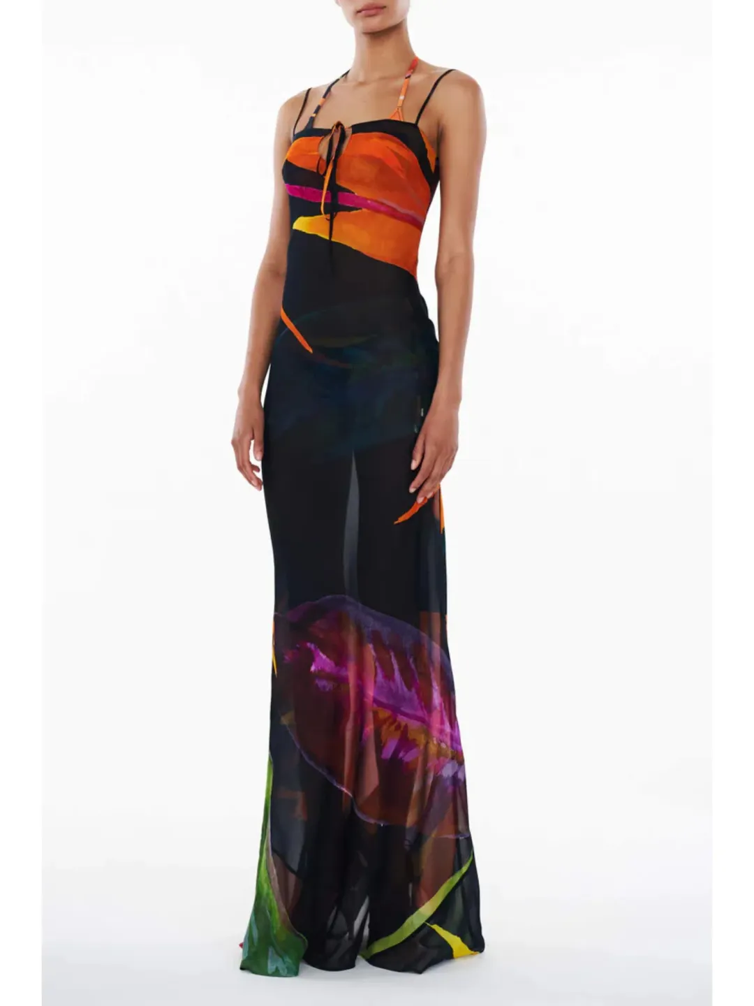 Rat & Boa Calypso Dress Bird of Paradise Print Size Small / AU 8 for rent on The Volte - main image