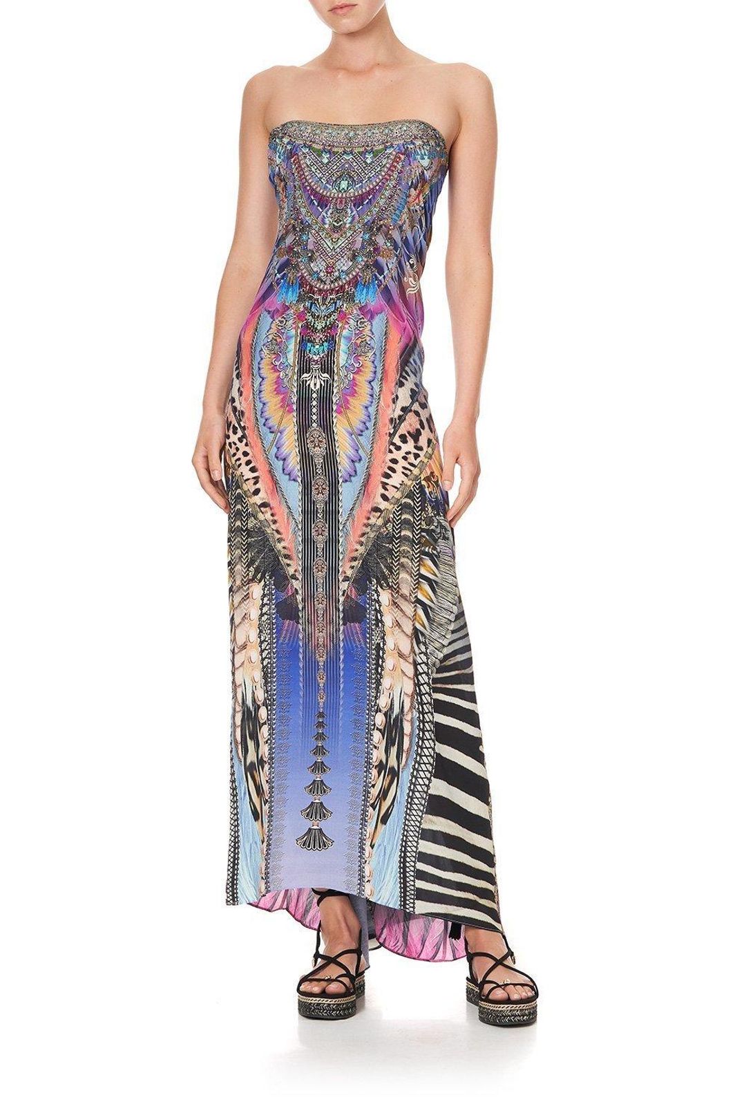 Camilla Love On The Wing Round Neck Kaftan Size 10 for rent on The Volte - main image