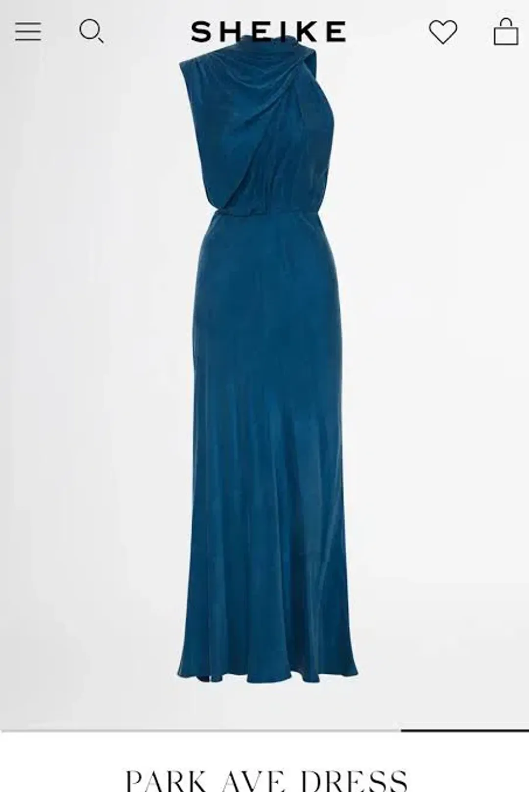 Sheike Park Ave Dress Blue Size 14  for rent on The Volte - main image