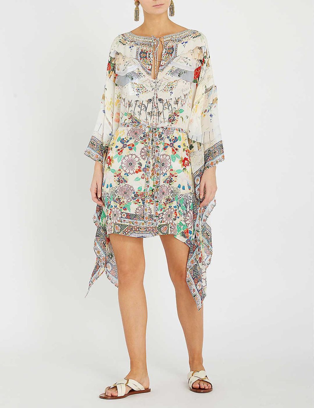 Camilla Time After Time Short Kaftan With Sheer Sleeves Size 10 for rent on The Volte - main image