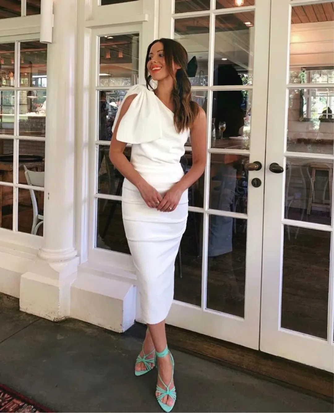 Sheike Verona Dress White  Size 14  for rent on The Volte - main image