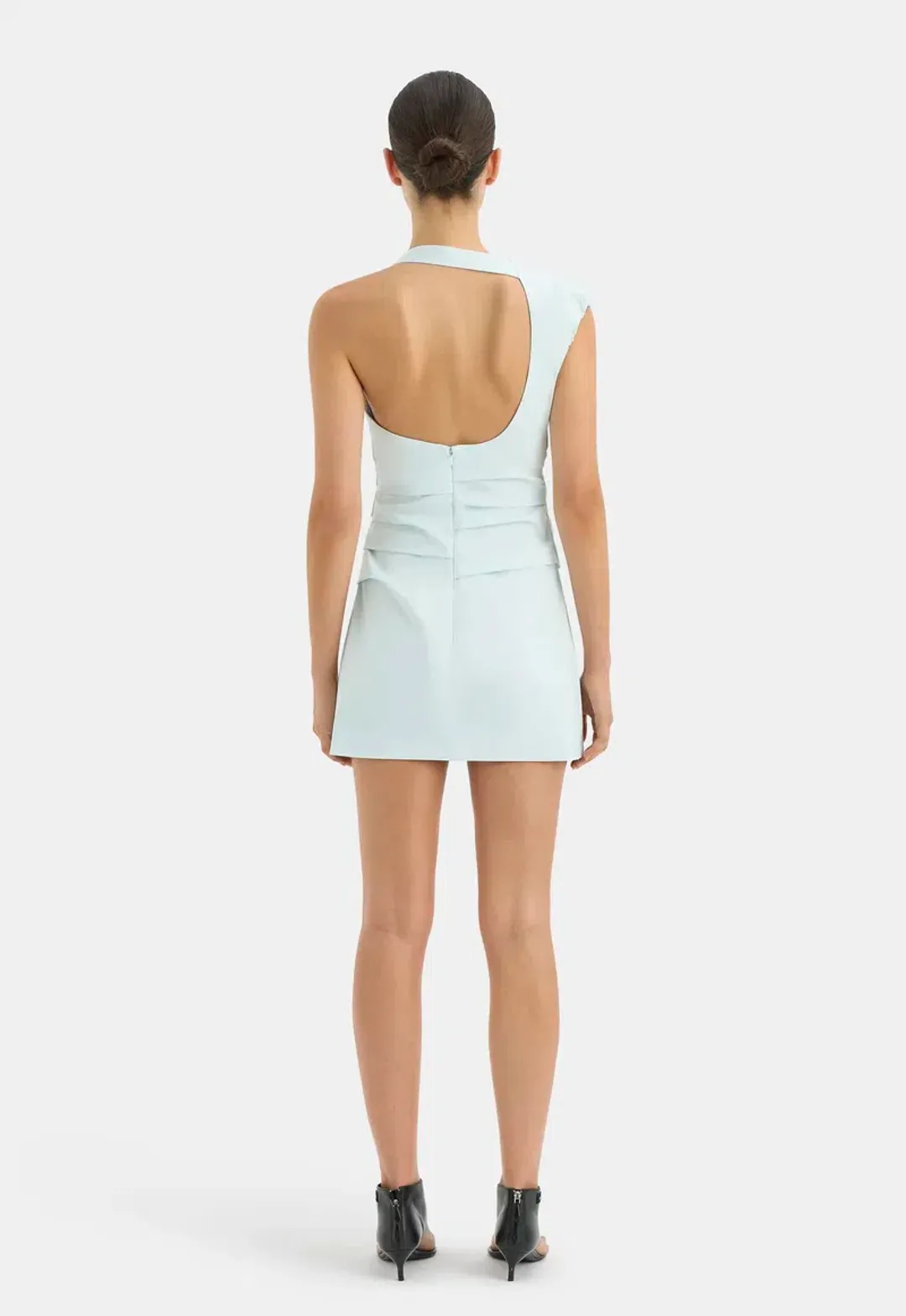 Sir The Label Azul Gathered Mini Dress Ice Blue Size 1/ AU 8 for rent on The Volte - main image