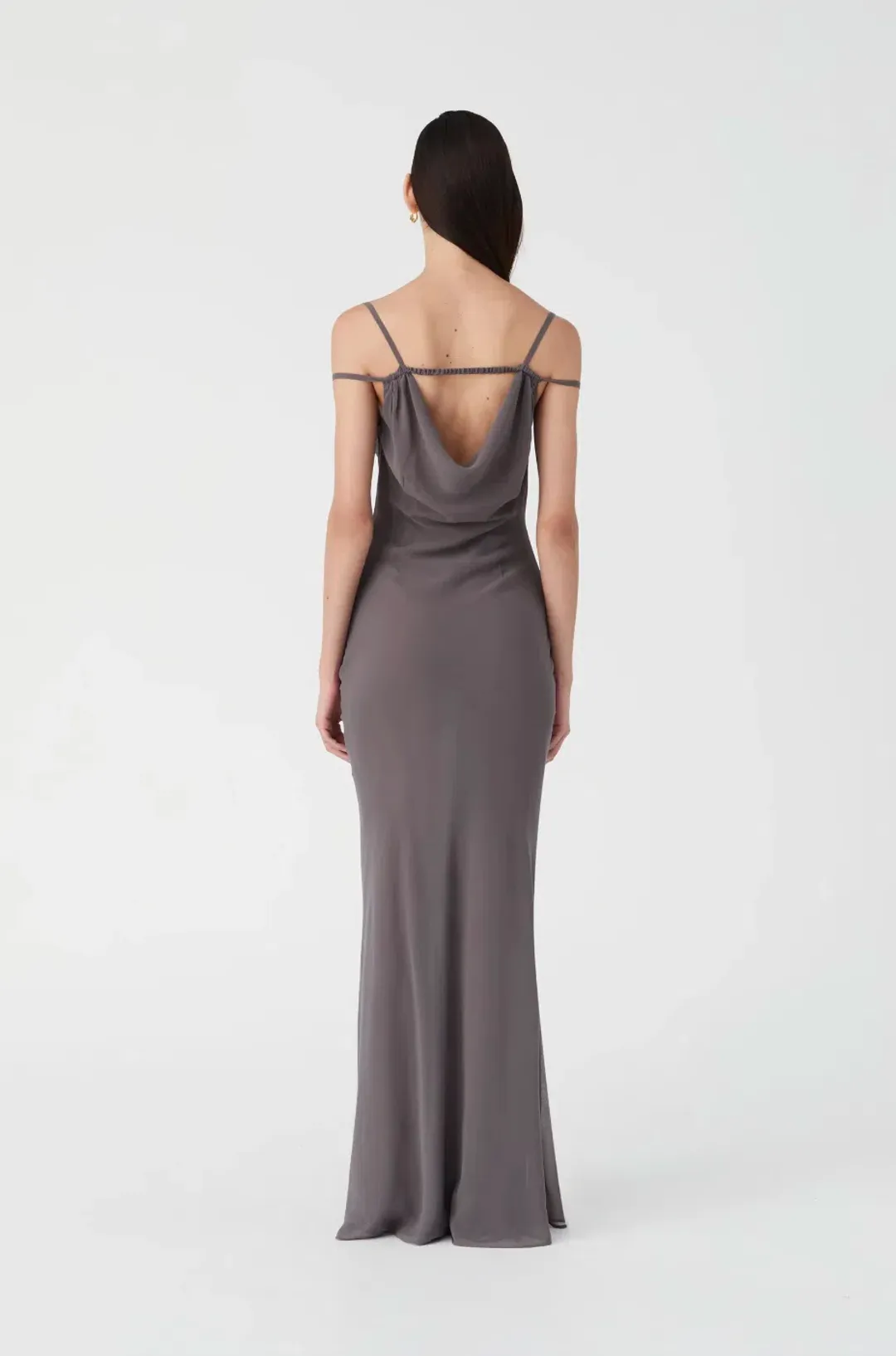 Misha Olivette Maxi Dress Grey for rent on The Volte - main image