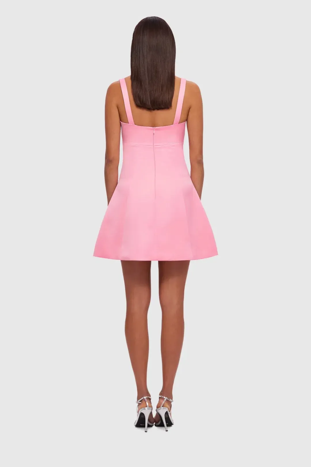 Leo Lin Jacinta Mini Dress Bubblegum Size 8  for rent on The Volte - main image