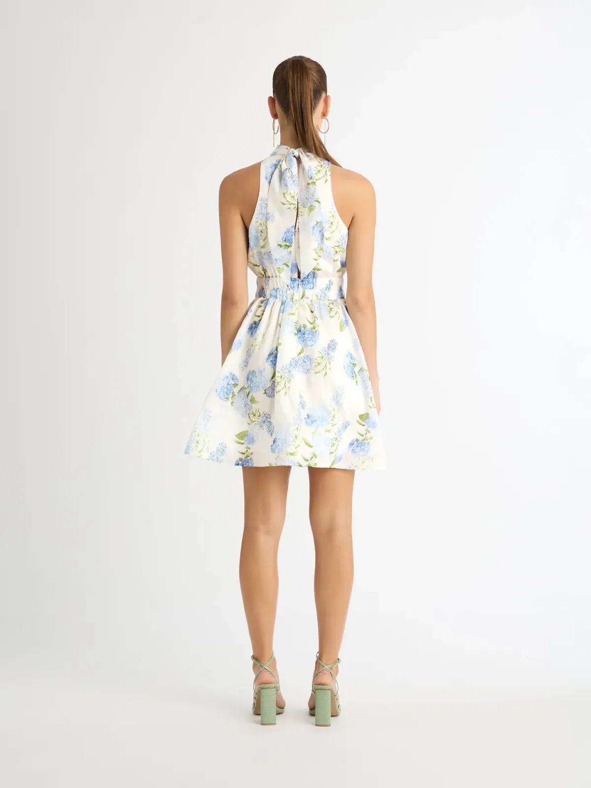 Sheike Blue Bell Mini Dress Floral Size 14 - Image 4