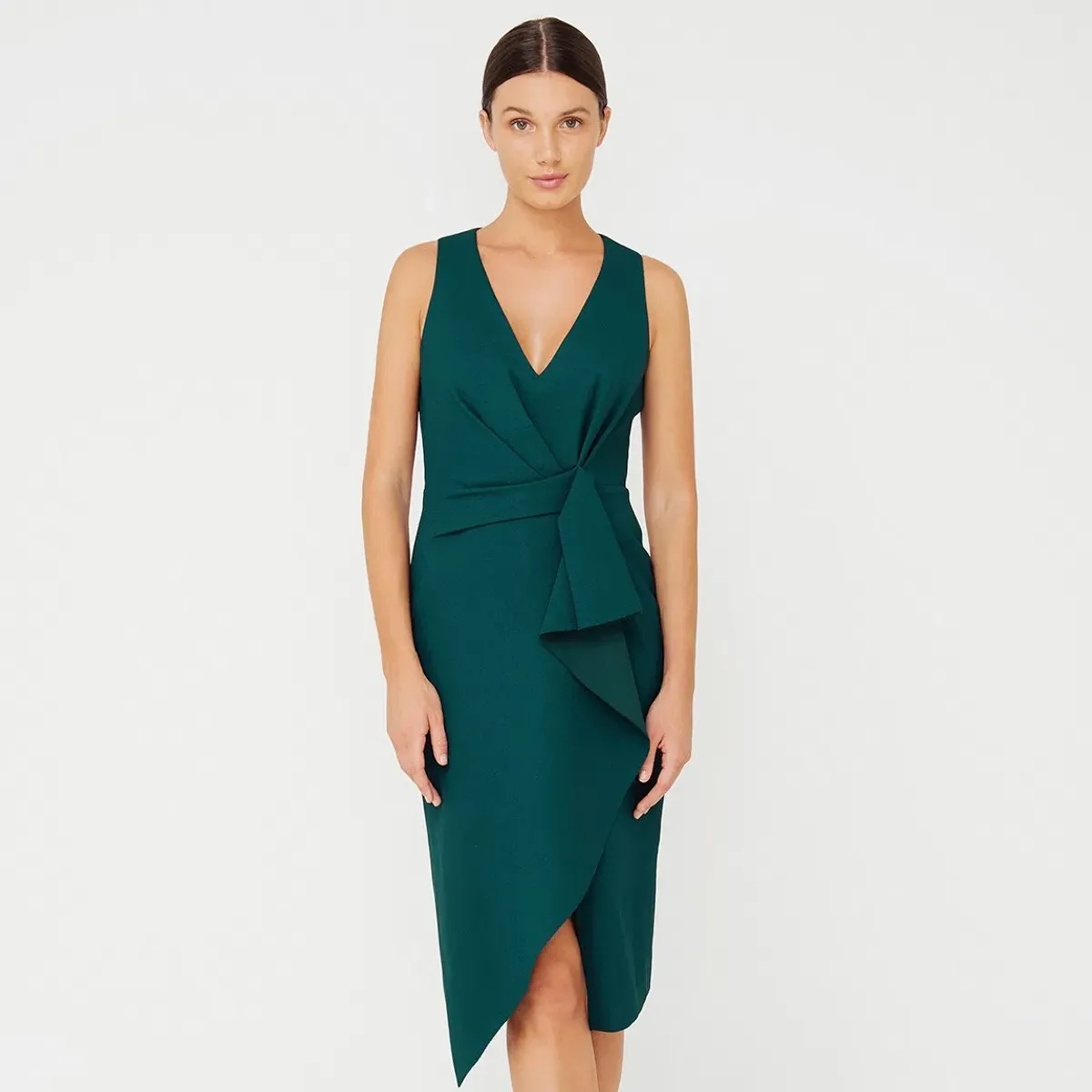 Sheike Park Ave Midi Dress Green Size 16 - Image 1