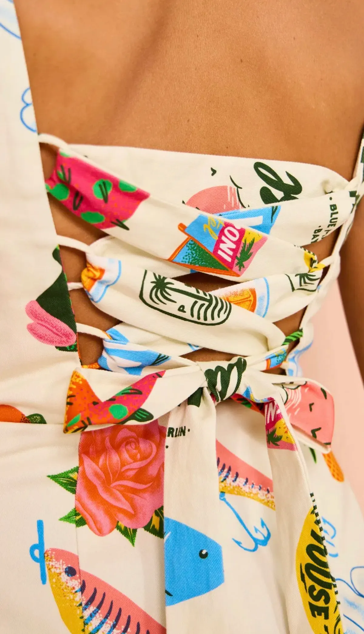 Alemais Samaki Mini Dress Multi Size 12 - Image 2