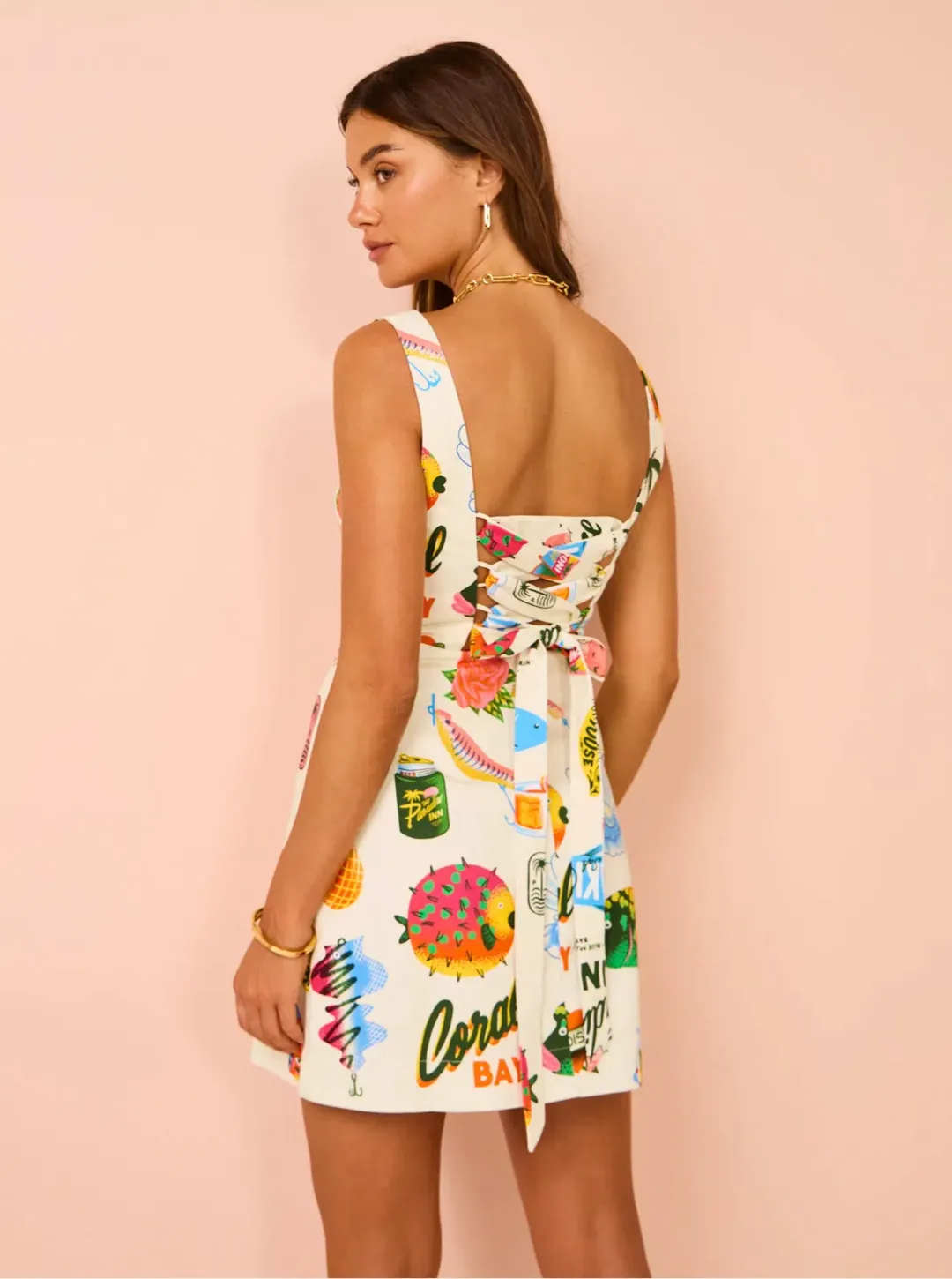 Alemais Samaki Mini Dress Multi Size 14 for rent on The Volte - main image