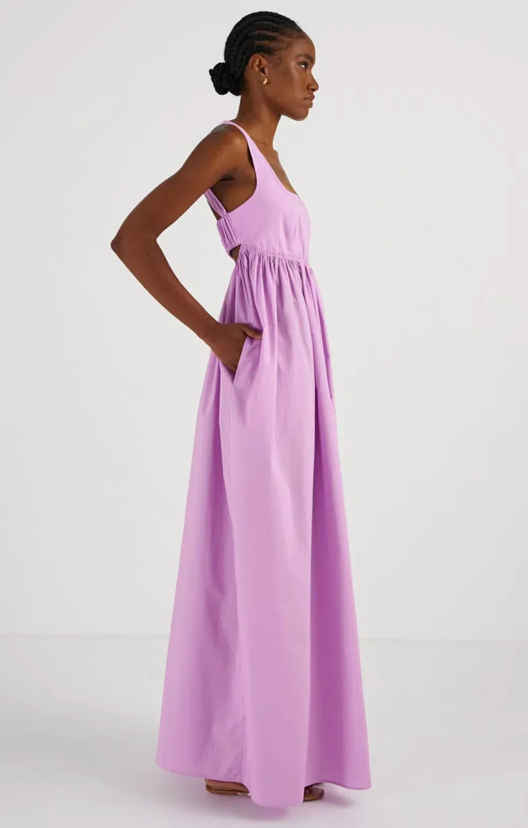 Oroton Cotton Sundress Purple Size 10 for rent on The Volte - main image