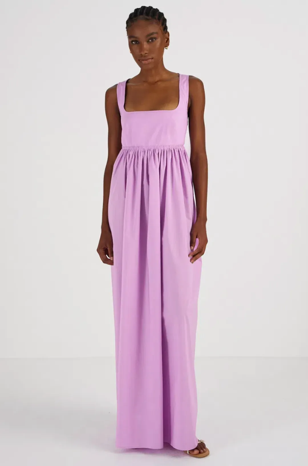 Oroton Cotton Sundress Purple Size 10 for rent on The Volte - main image