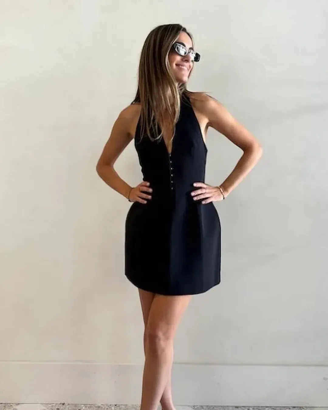 Camilla and Marc Petra Mini Dress Black Size AU 10  for rent on The Volte - main image