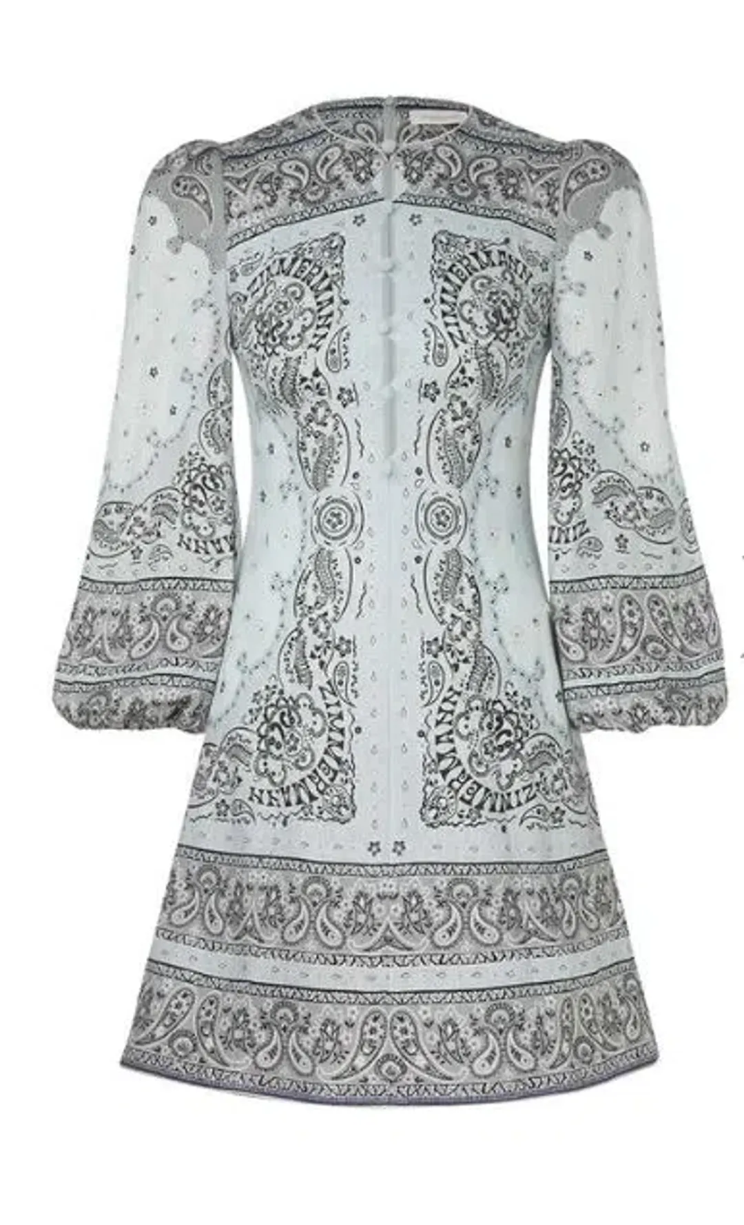 Zimmermann Matchmaker Keyhole Mini Dress Print Size 2 / AU 12 for rent on The Volte - main image
