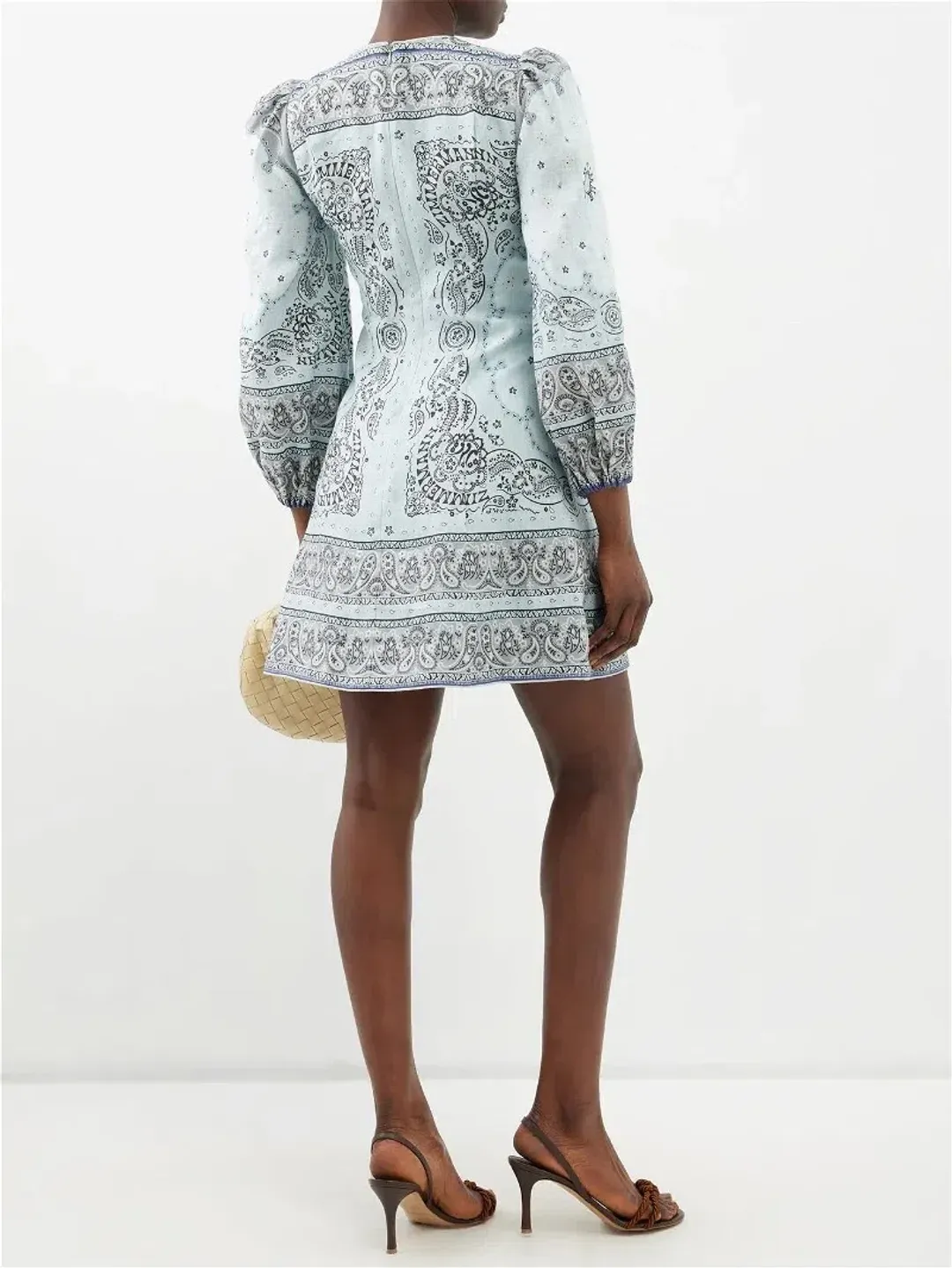 Zimmermann Matchmaker Keyhole Mini Dress Print Size 2 / AU 12 for rent on The Volte - main image