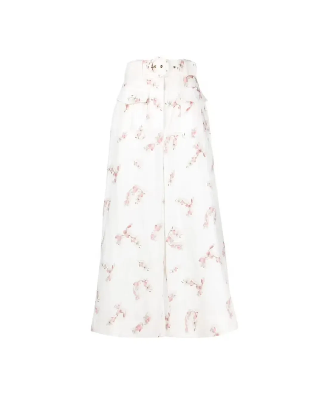 Zimmermann Dancer Wide Leg Belted Trousers Floral Size 2/ AU 12 for rent on The Volte - main image