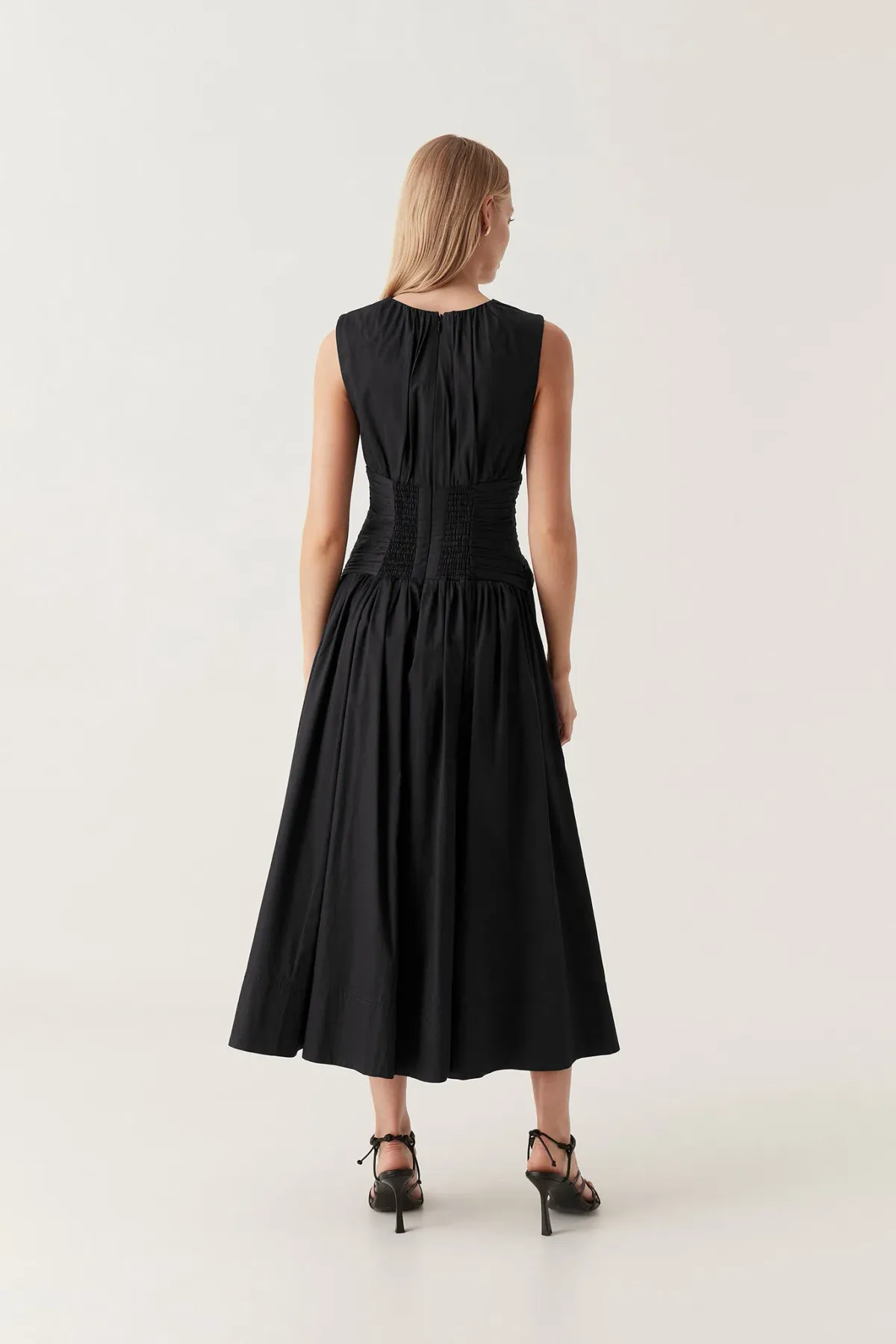 Aje Agatha Knot Waist Midi Dress Black Size 12 - Image 3