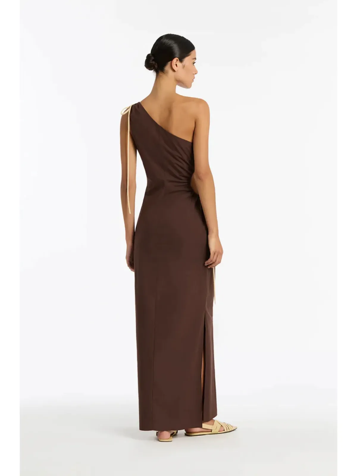 Sir the Label Jeanne One-Shoulder Maxi Dress Brown Size 2 / AU 10 - Image 4