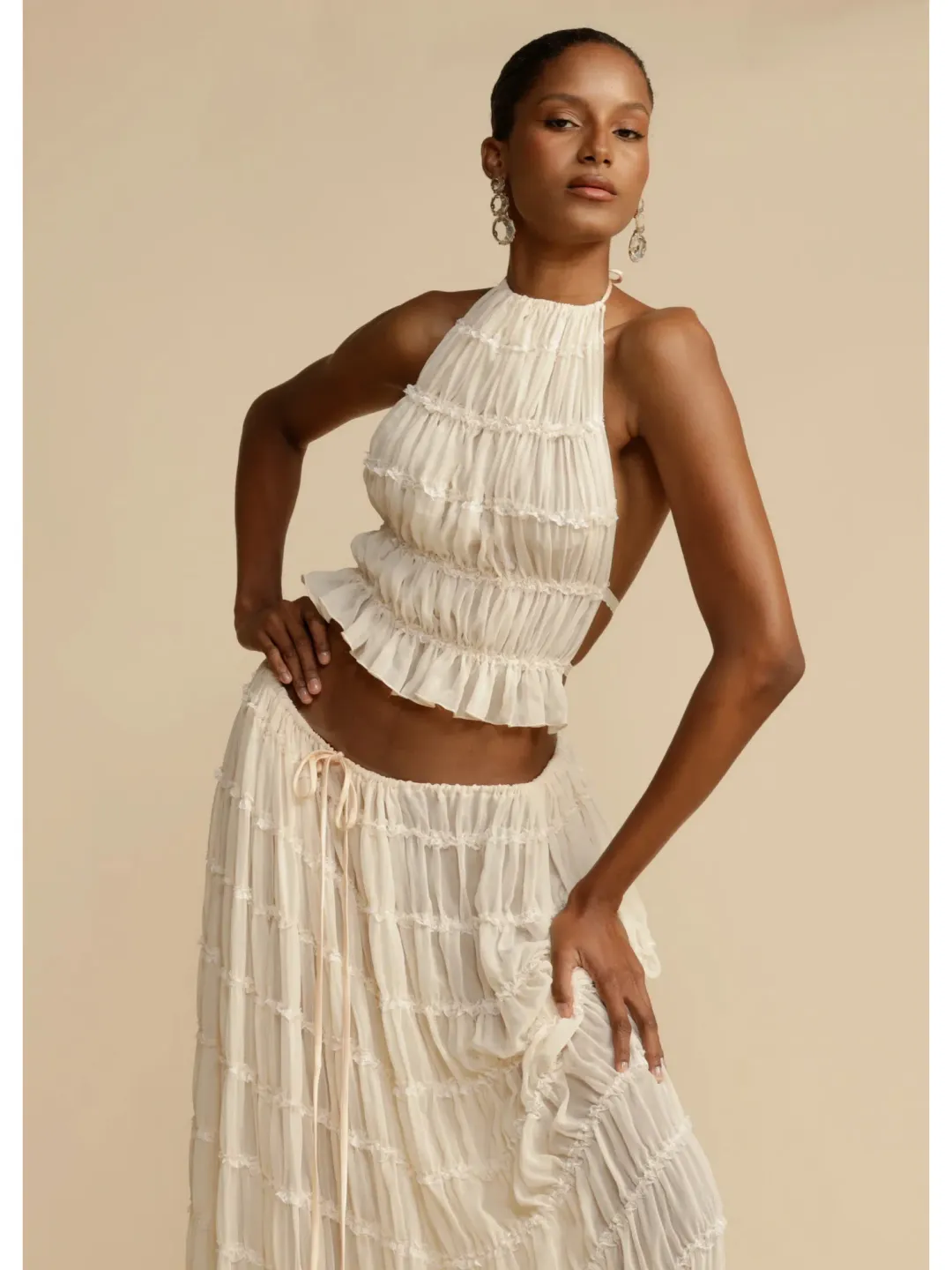 Arcini Ori Juliette Set in Cream Size Small / AU 8 for rent on The Volte - main image