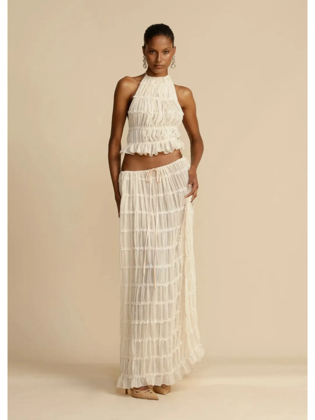 Arcini Ori Juliette Set in Cream Size Small / AU 8 for rent on The Volte - main image