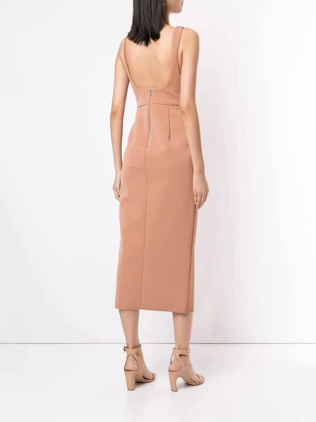 Acler Habana Dress in Clay Size 10 for rent on The Volte - main image