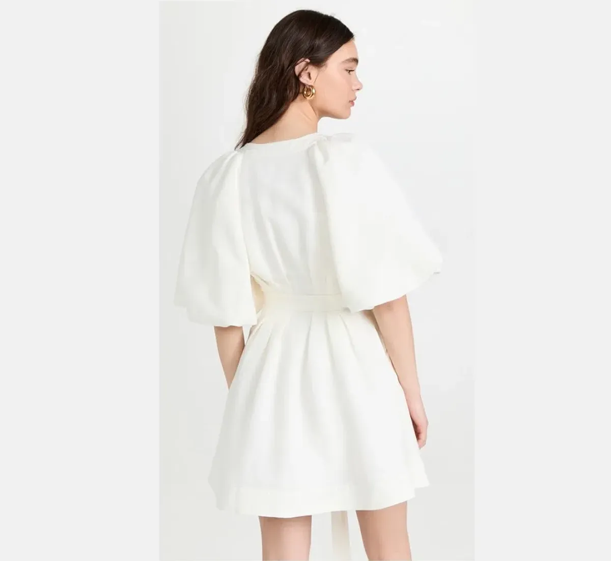 Aje Evermore Belted Mini Dress in Ivory Size 6 - Image 3