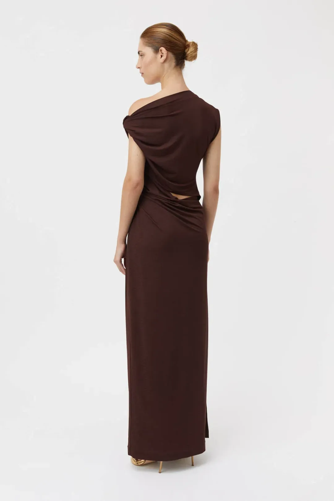 Camilla and Marc Annalise Dress in Chocolate Brown Size 6 for rent on The Volte - main image