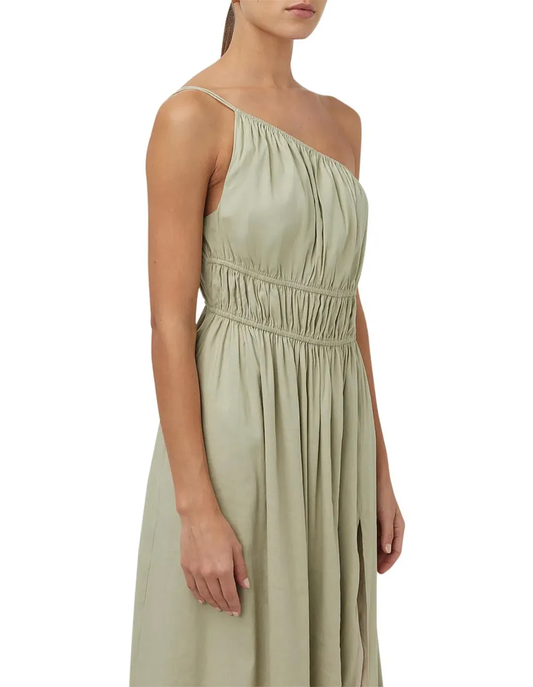 Camilla and Marc Sevilla Asymmetric Dress Oregano Green Size 14 for rent on The Volte - main image