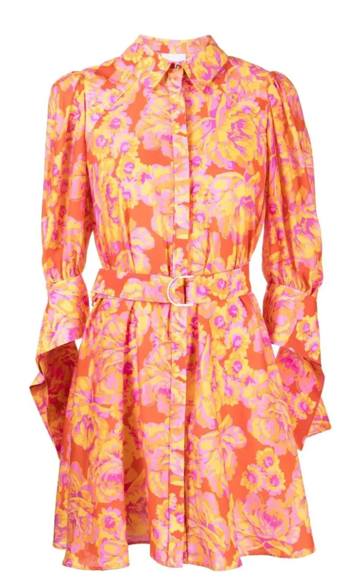 Acler Merrylands Mini Shirt Dress Summer Bloom Size 10 - Image 4