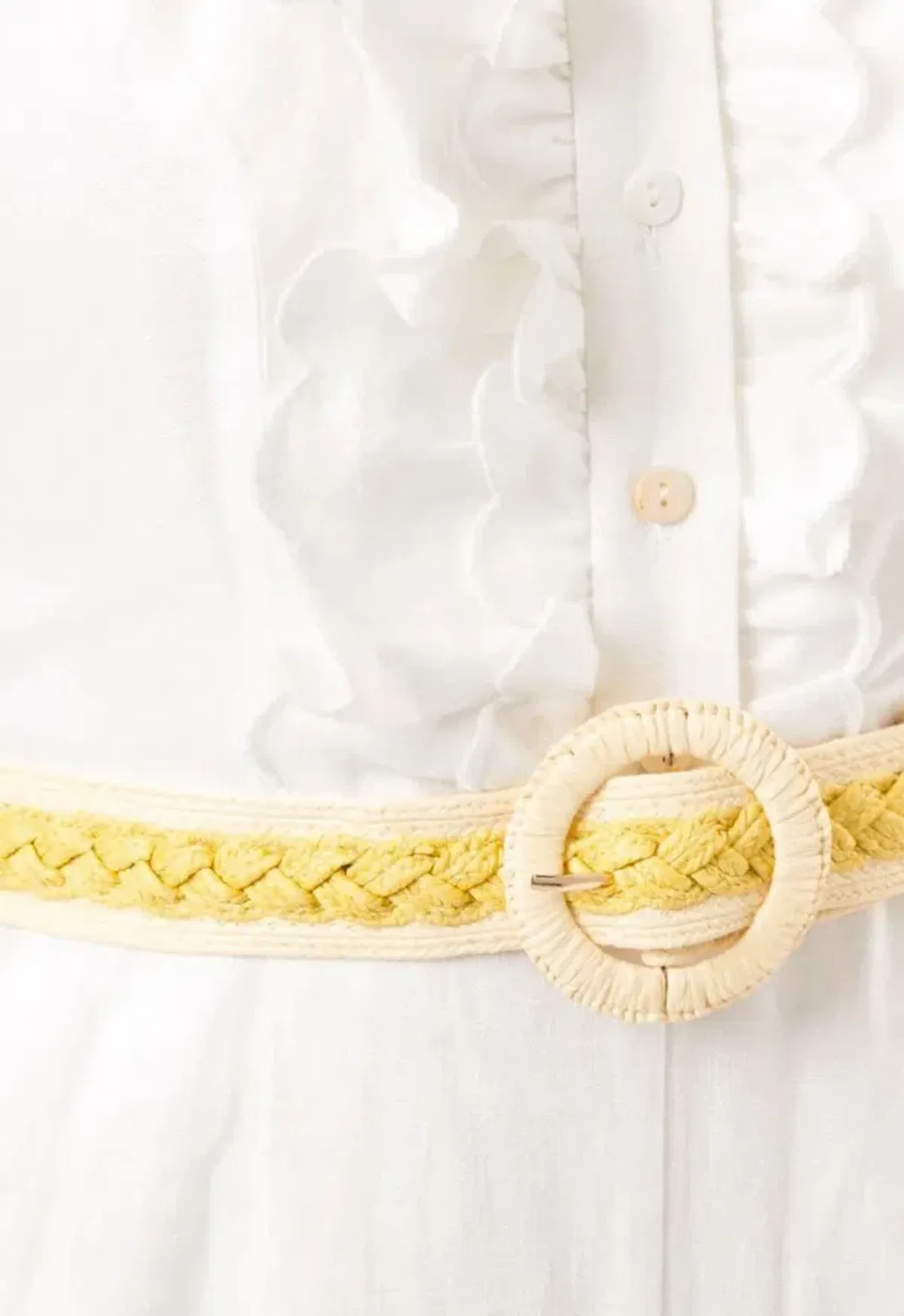 Zimmermann Amelie Frill Cropped Ruffled Linen Jumpsuit White Size 1 / AU 10 - Image 6