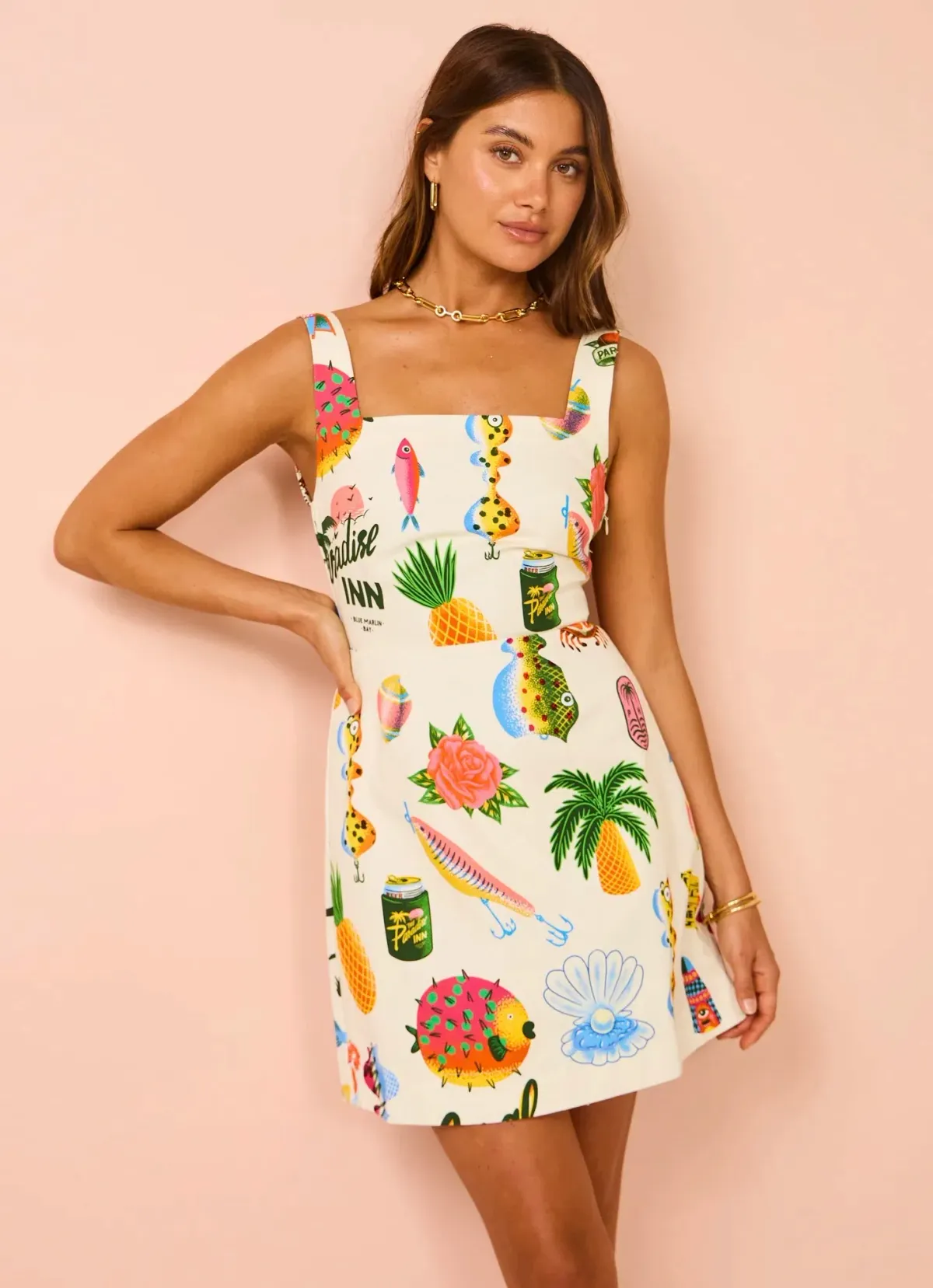 Alemais Samaki Mini Dress Multi Size 10 - Image 1