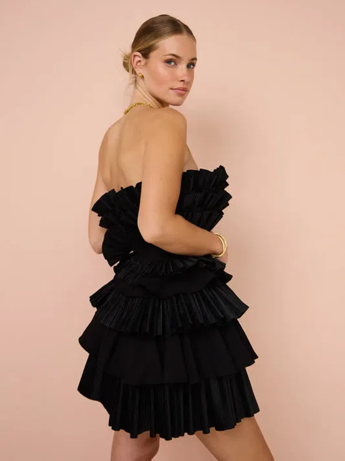 Acler Elsher Mini Dress Black Size 6 - Image 5