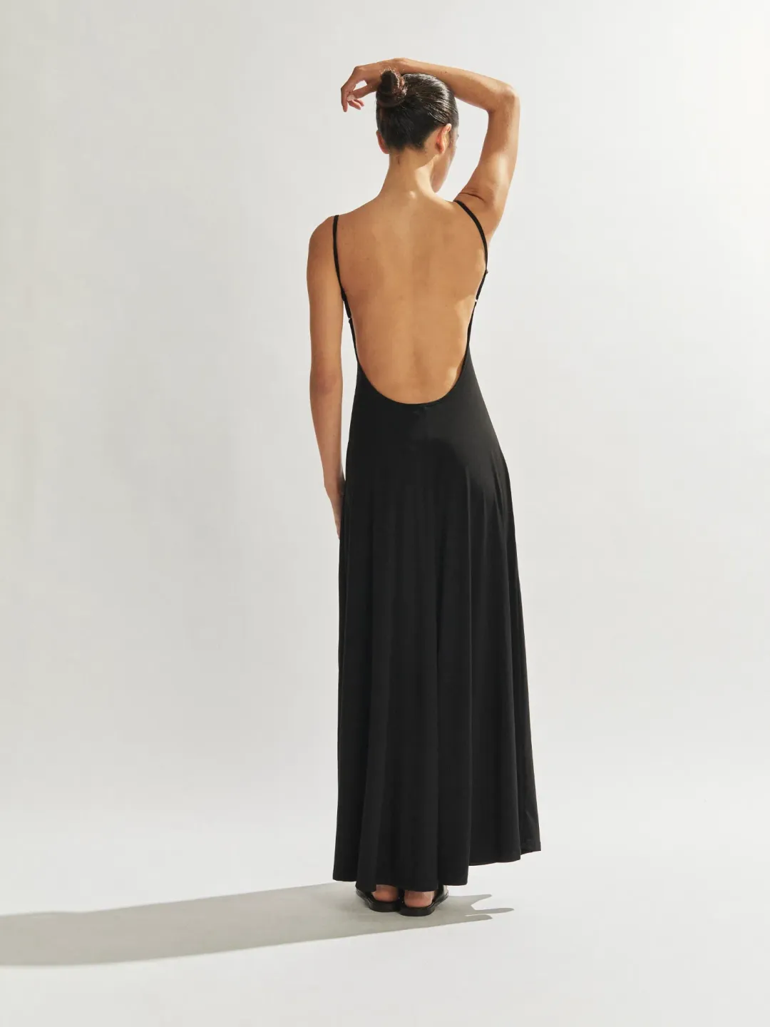 One Mile the Label Sammy Maxi Dress in Black Size AU 8 for rent on The Volte - main image