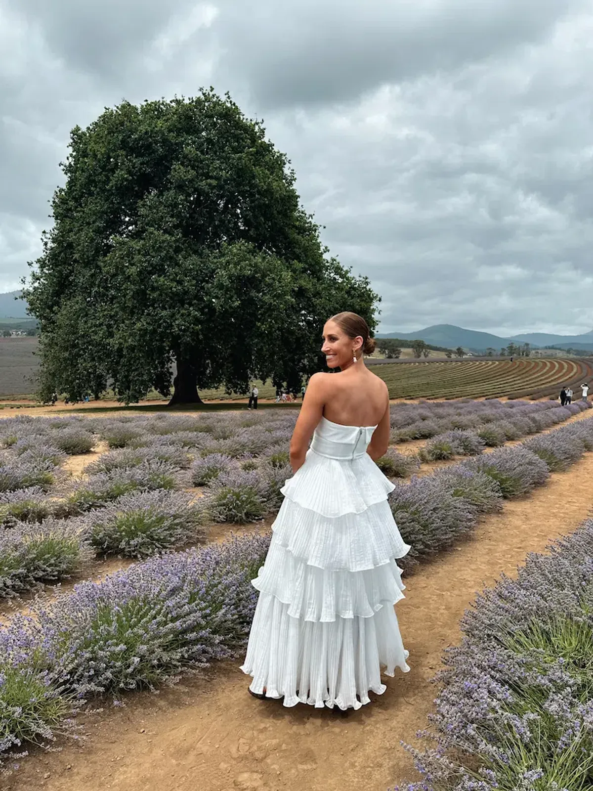 Aje Cosmos Tiered Maxi Skirt In White Size AU 8 - Image 4