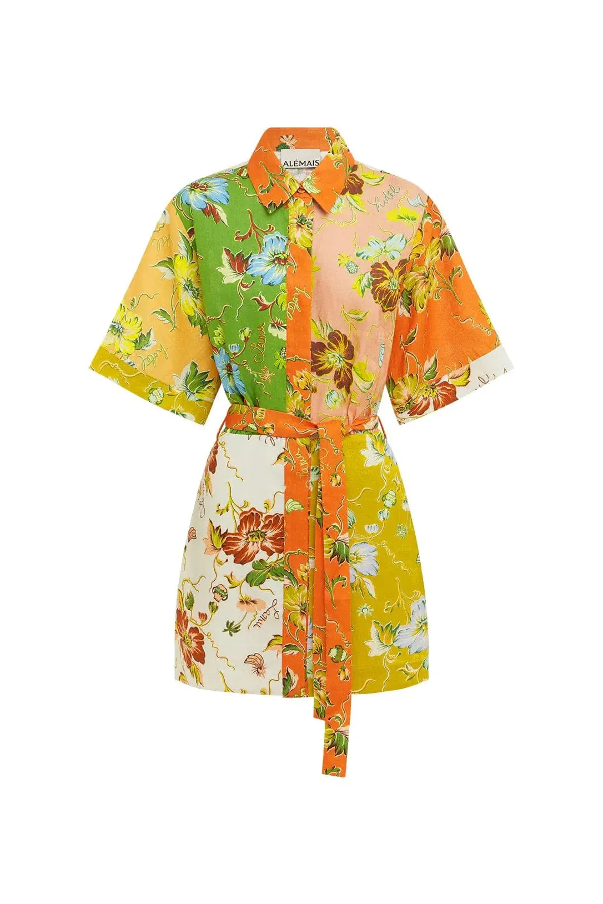 Alemais Hotel Lamu Spliced Mini Dress in Multi Size AU 10 - Image 5