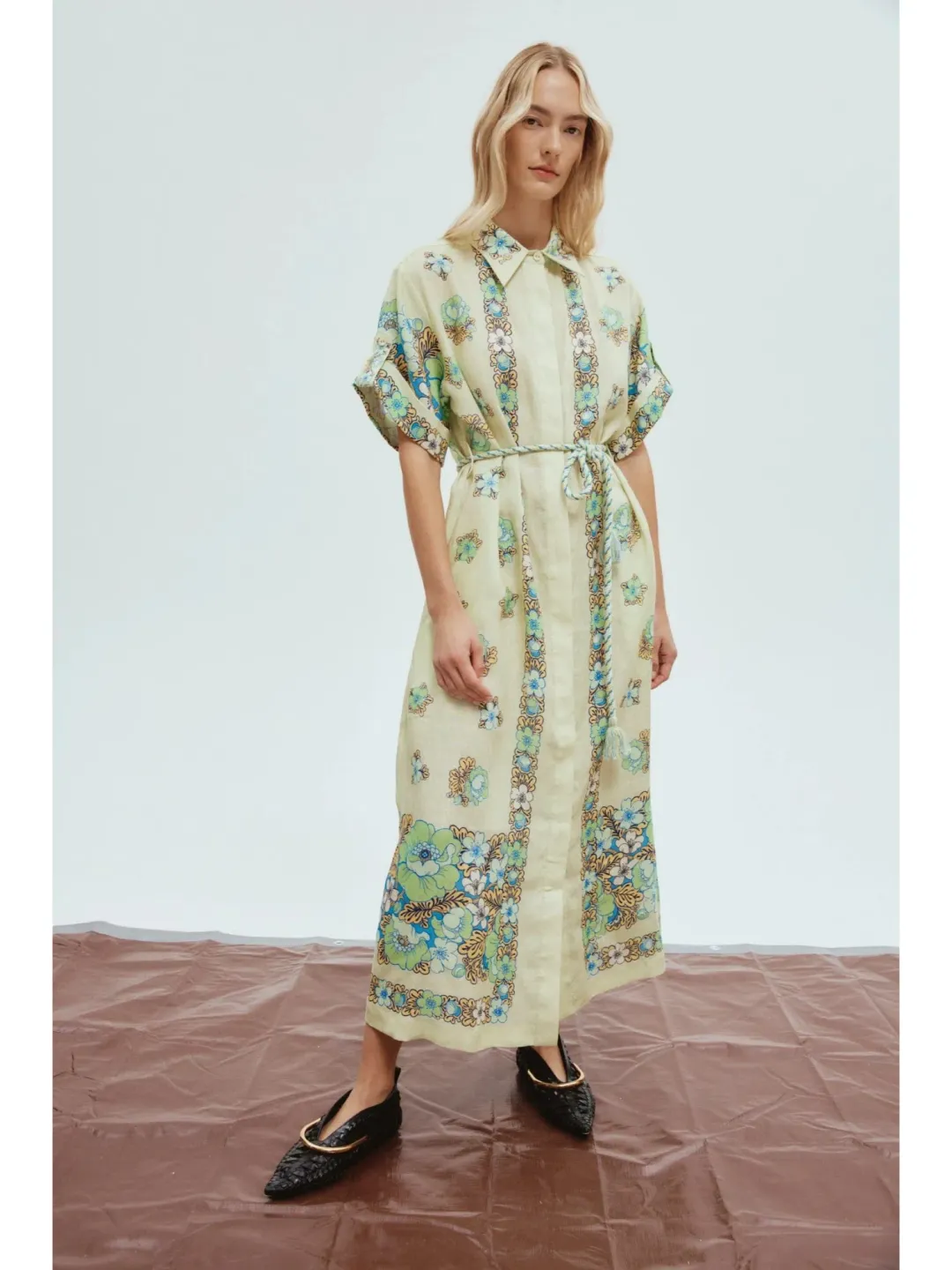 Alemais Velma Shirtdress in Print Size AU 10 for rent on The Volte - main image