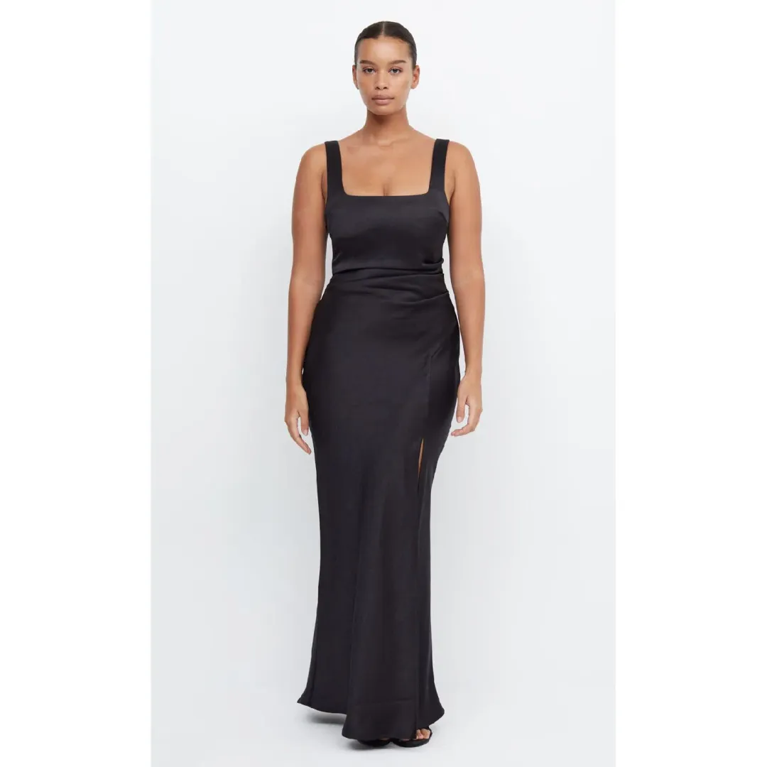Bec & Bridge Dreamer Square Neck Dress Black Size AU 12 for rent on The Volte - main image