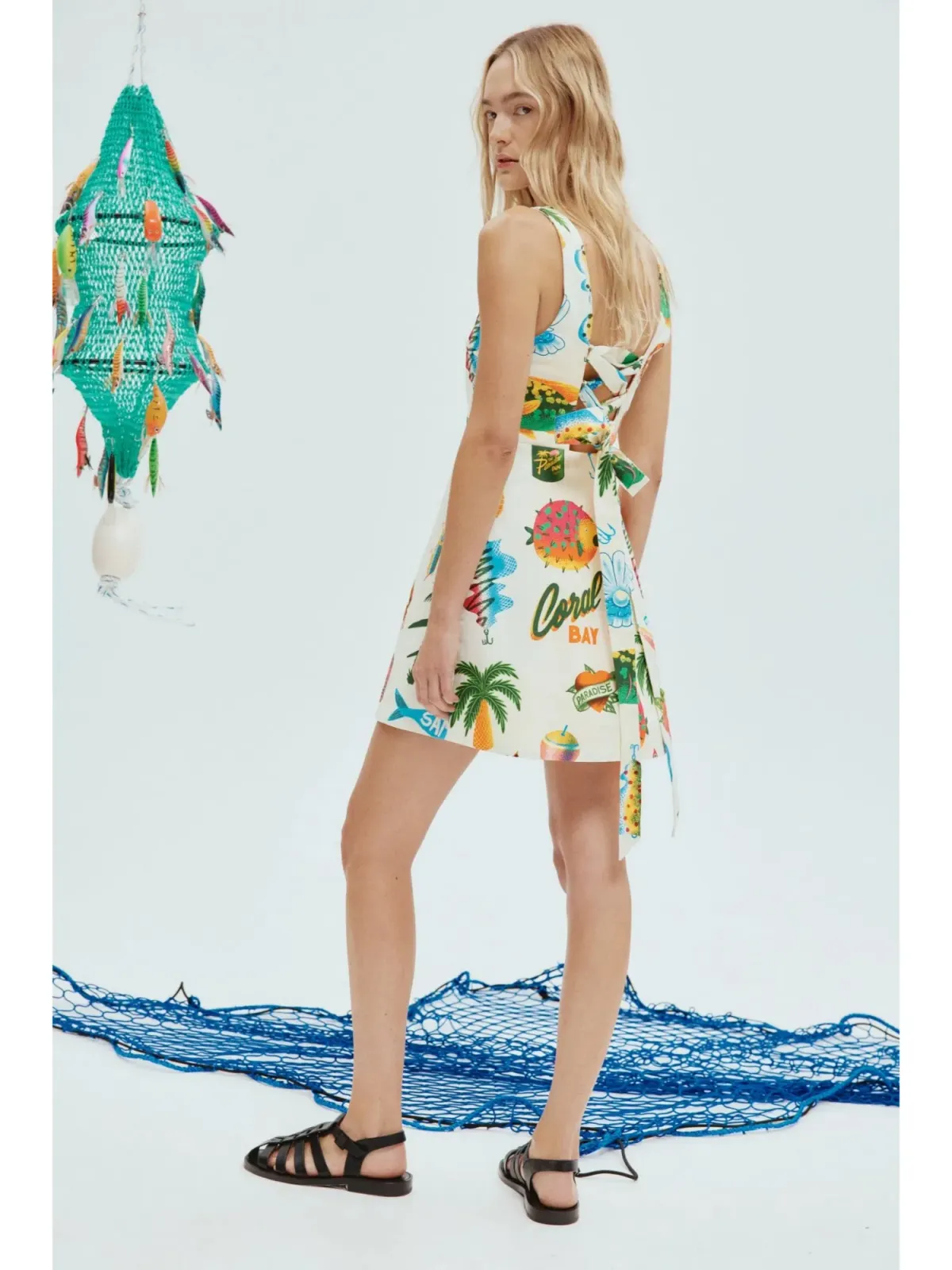 Alemais Samaki Mini Dress in Print Size AU 8 - Image 3