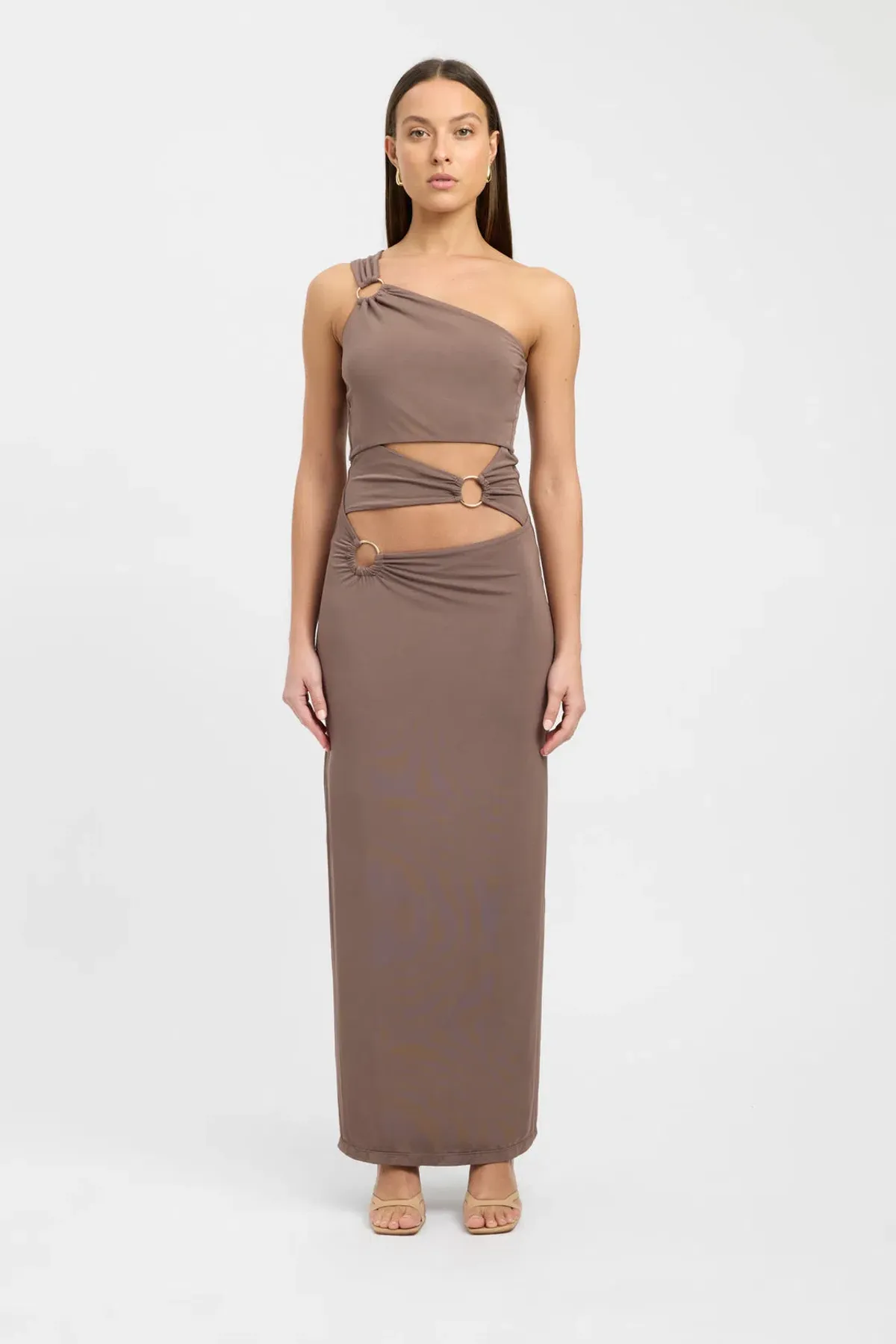 Kookai Sam Maxi Dress Walnut Brown Size 34 / AU 6 - Image 1