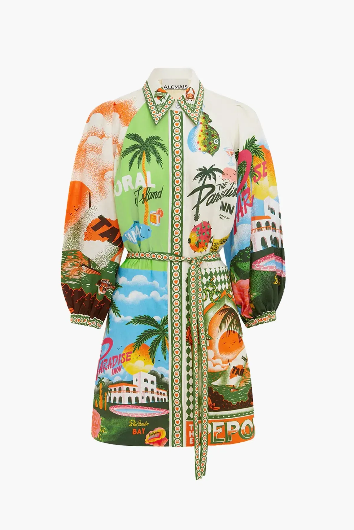 Alemais Paradiso Mini Dress Multi Size AU 12   - Image 3