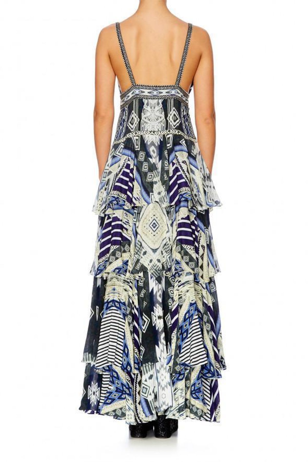 Camilla Tie The Knot Gathered Tiered Dress - Image 2