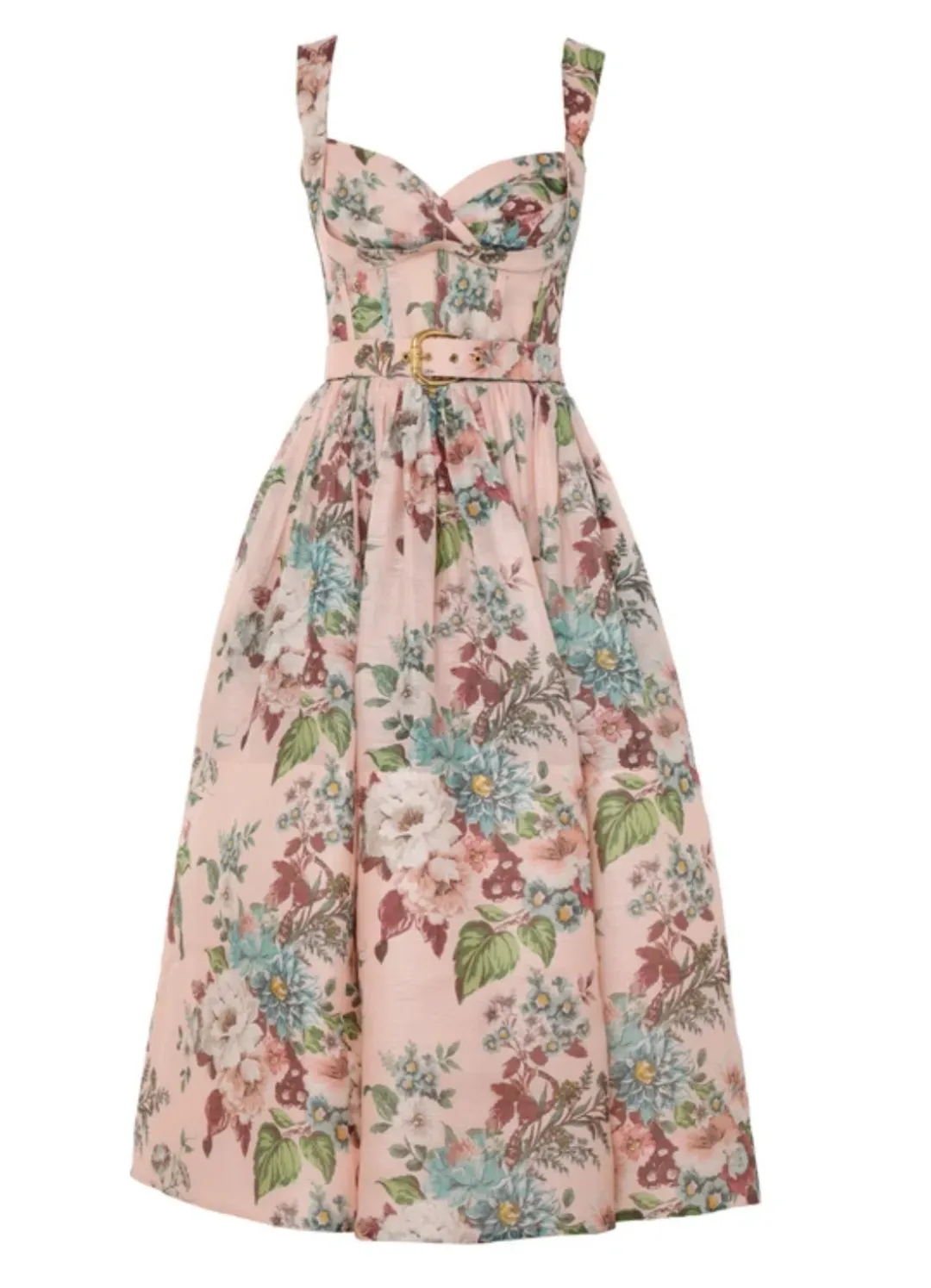 Zimmermann Matchmaker Midi Dress Floral Size 3/ AU 14 for rent on The Volte - main image
