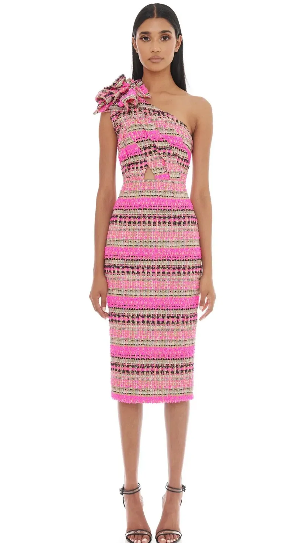 Eliya the Label Dahlia Midi Dress Pink Size XS / AU 6 for rent on The Volte - main image