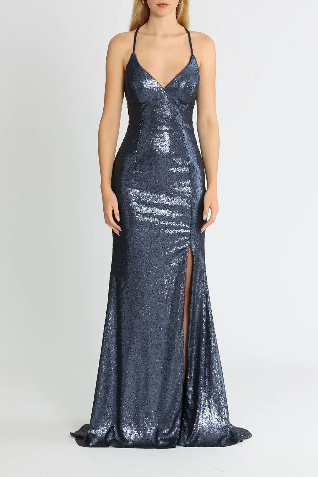 Tania Olsen India Gown Navy Size 10 for rent on The Volte - main image