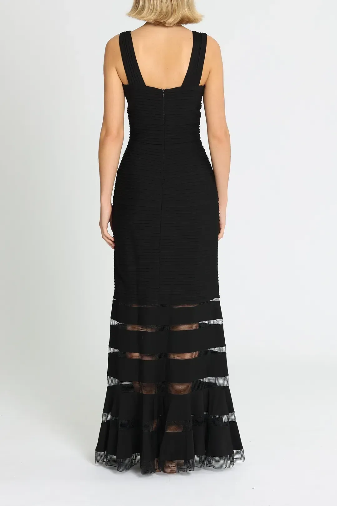 Tadashi Shoji Annika Dress in Black Size 8 for rent on The Volte - main image