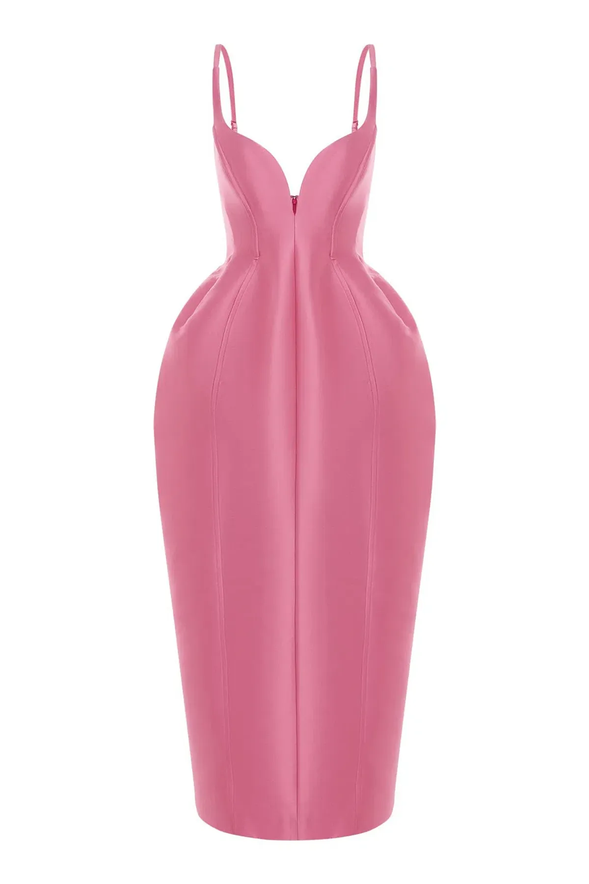 Alemais Priscilla Sculpt Midi Dress Pink Size 10 - Image 3