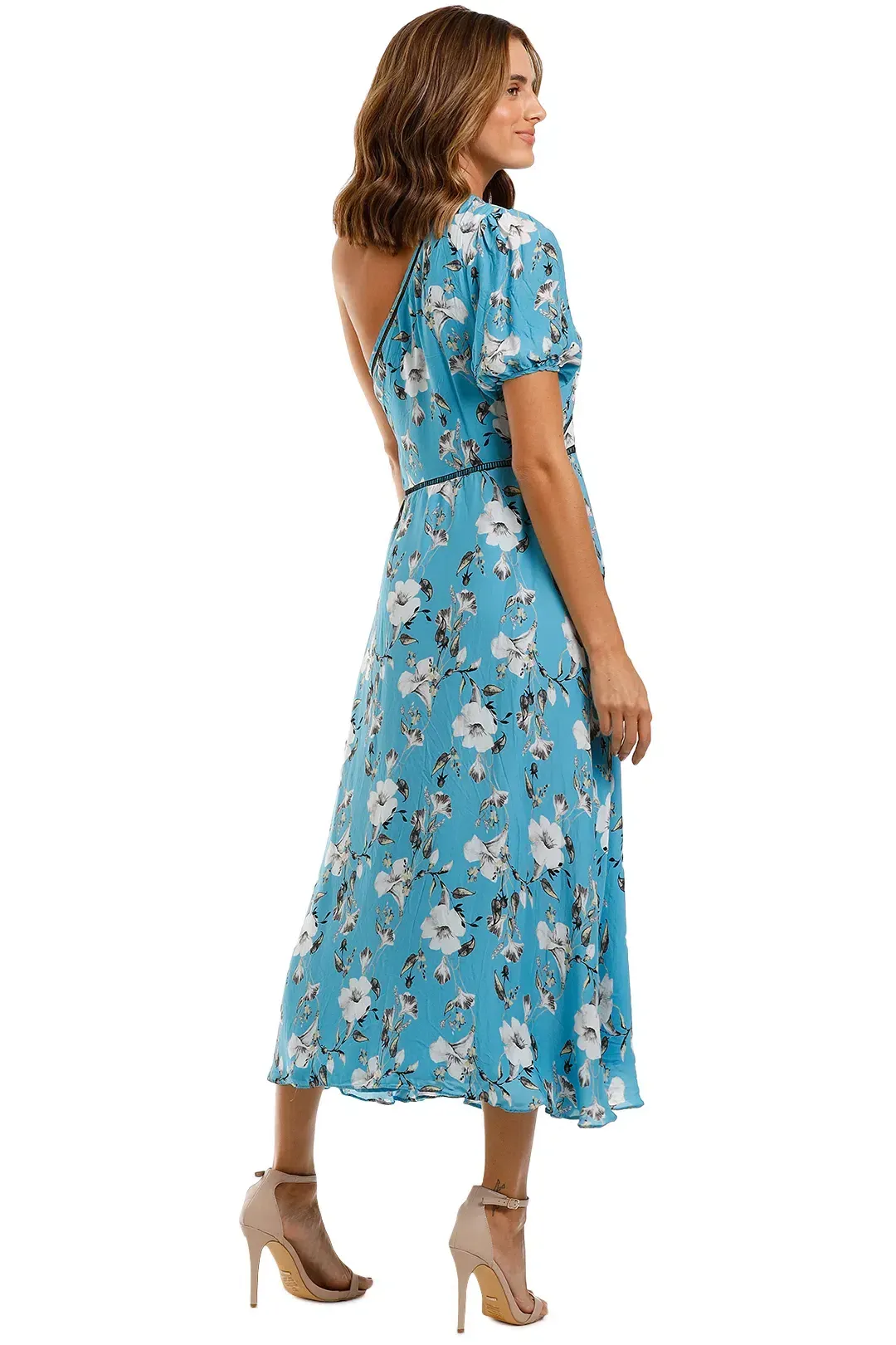 Talulah Cannes Midi Dress in Blue Valentine Floral Size 8 for rent on The Volte - main image