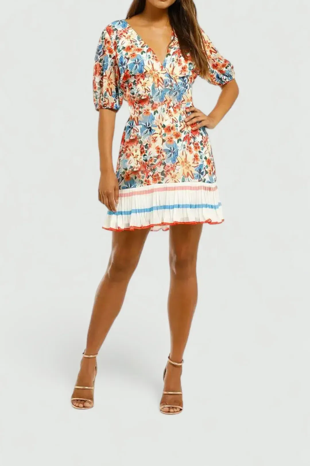 Talulah Merengue Mini Dress in Tropicana Floral Size 10 for rent on The Volte - main image